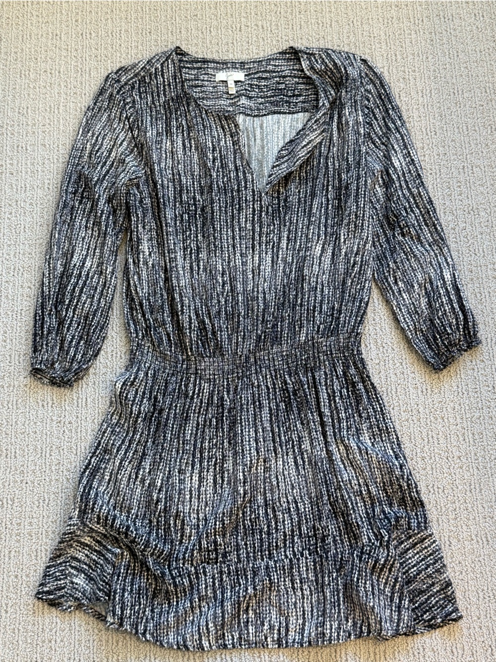 Joie black and white dress